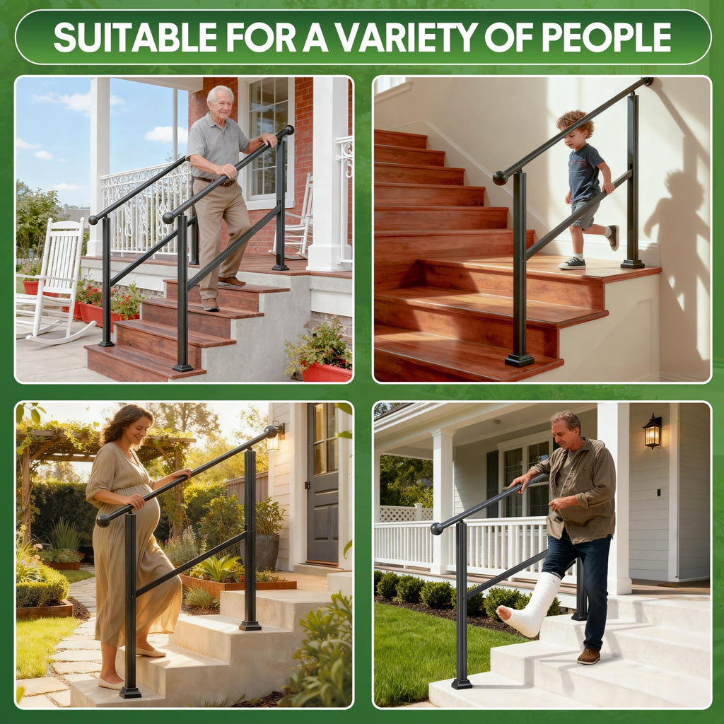 Adjustable Outdoor Stair Railing Q6495