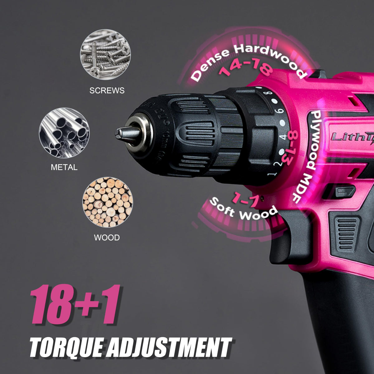Pink Cordless Drill Set K1110