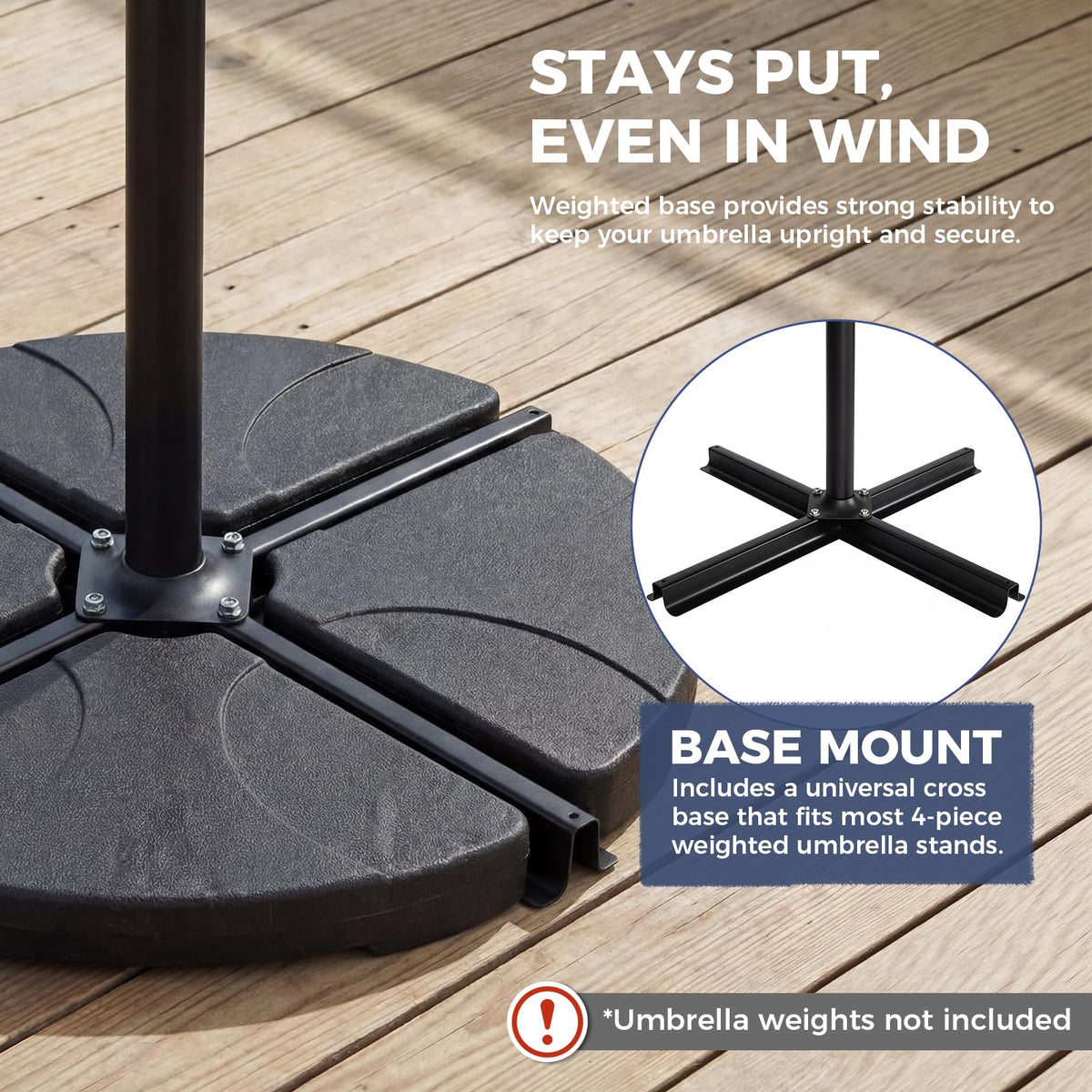 Offset Cantilever Patio Umbrella with Tilt and Crank A131099