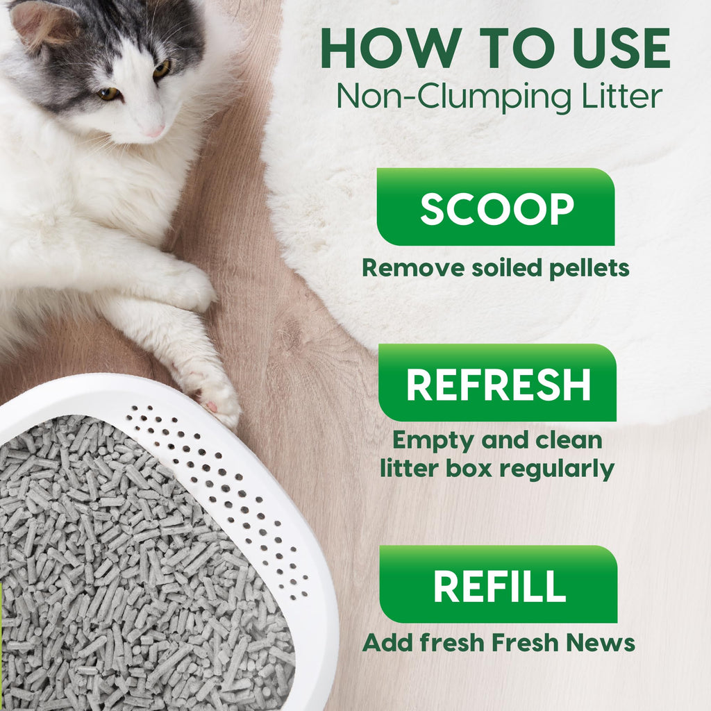 Paper Non-Clumping Cat Litter 12 Pound C7691