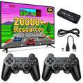 Black 4K Retro Gaming Console with 2.4G Wireless Controllers D409966
