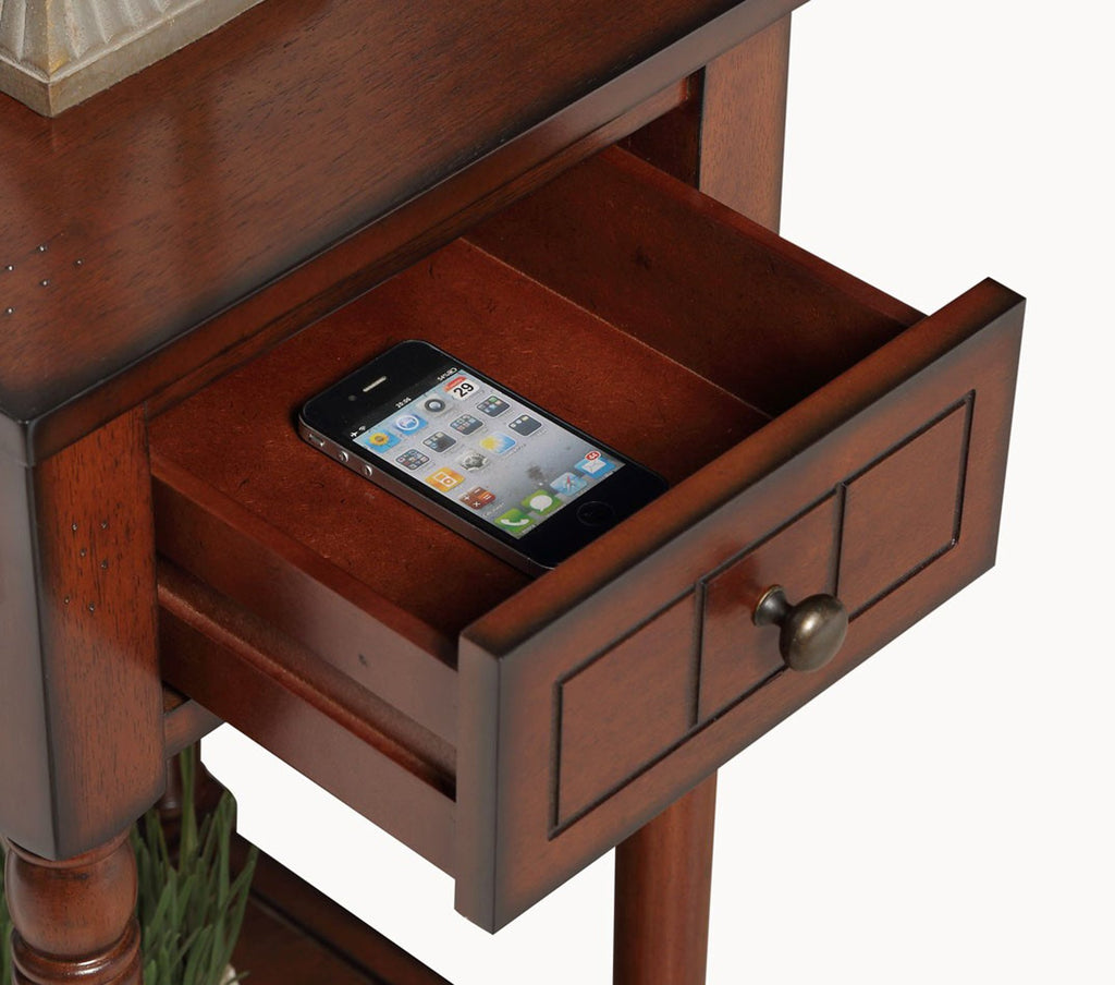 1 Drawer Accent End Table with Storage Drawer and Shelf P20758