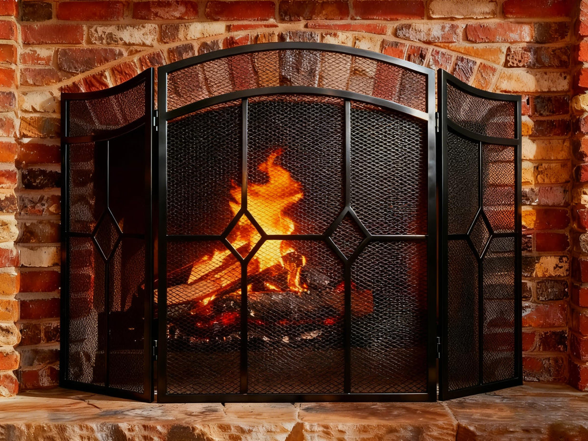 Fireplace Screen 3 Panel 48" x 30" C7044