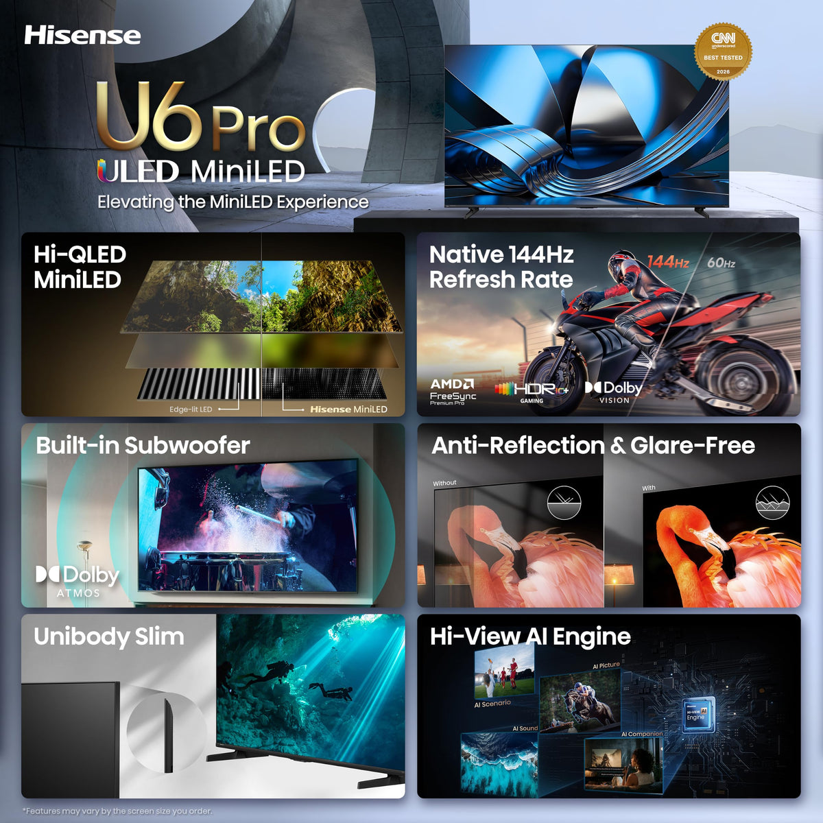 55" Mini-LED 4K UHD Smart Fire TV M800355