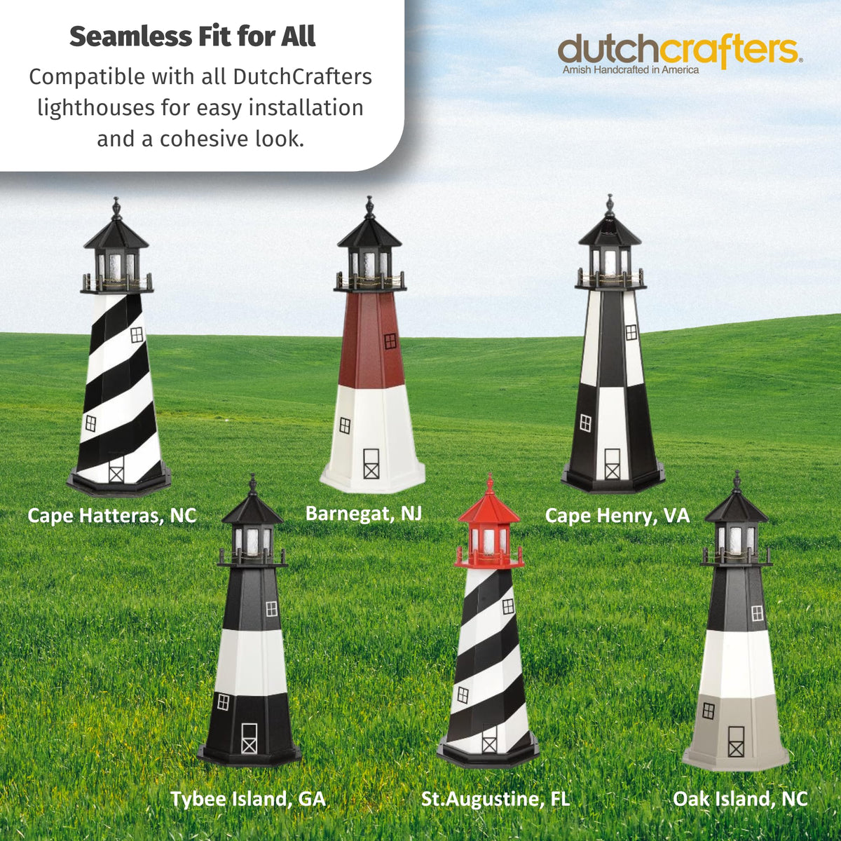 Solar Powered Lighthouse Kit with LED Lights V8005