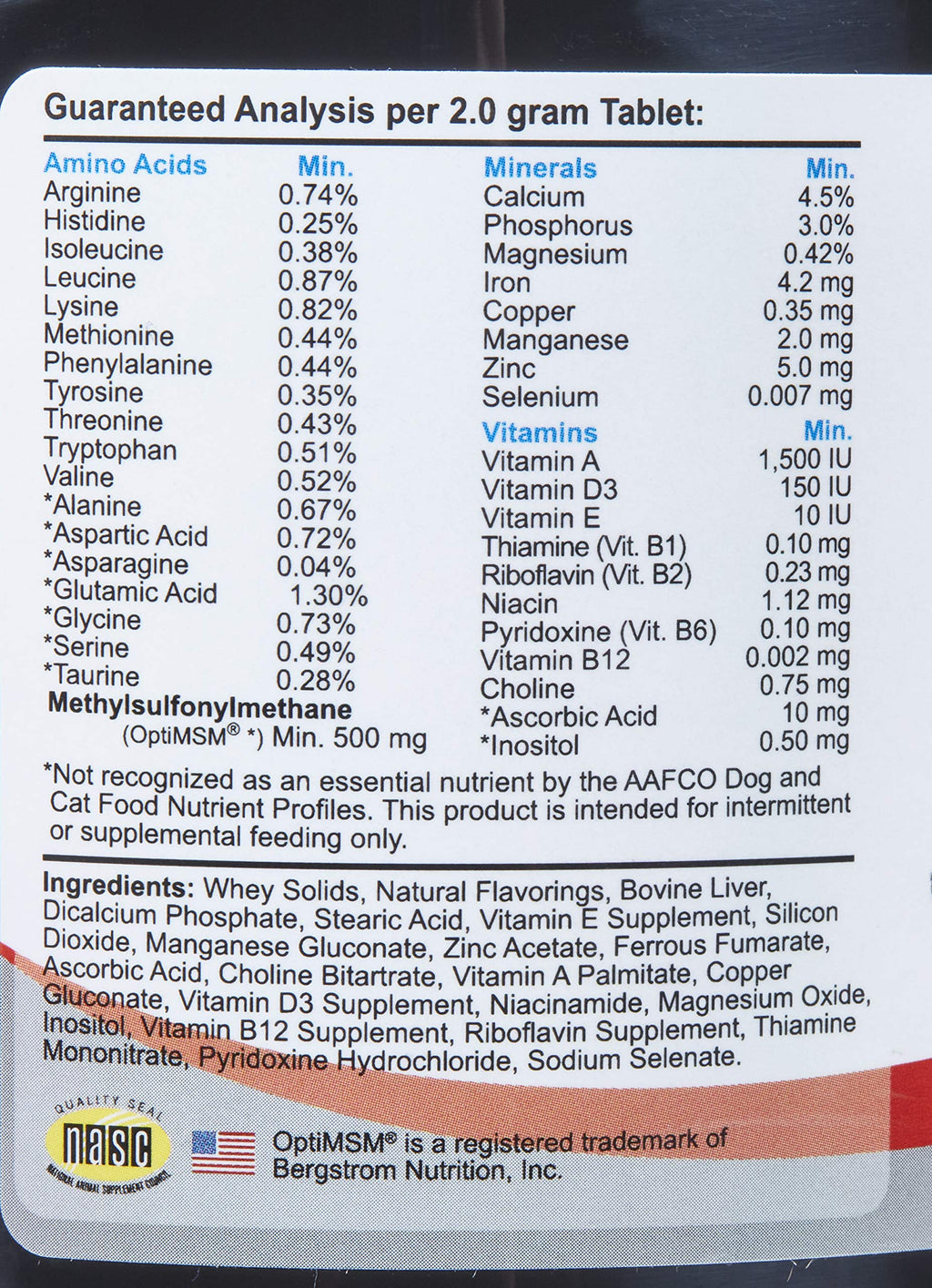 Geriatric Supplement for Dogs 350 Count P278
