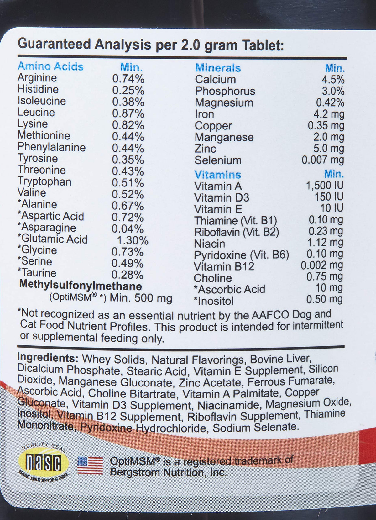 Geriatric Supplement for Dogs 350 Count P278