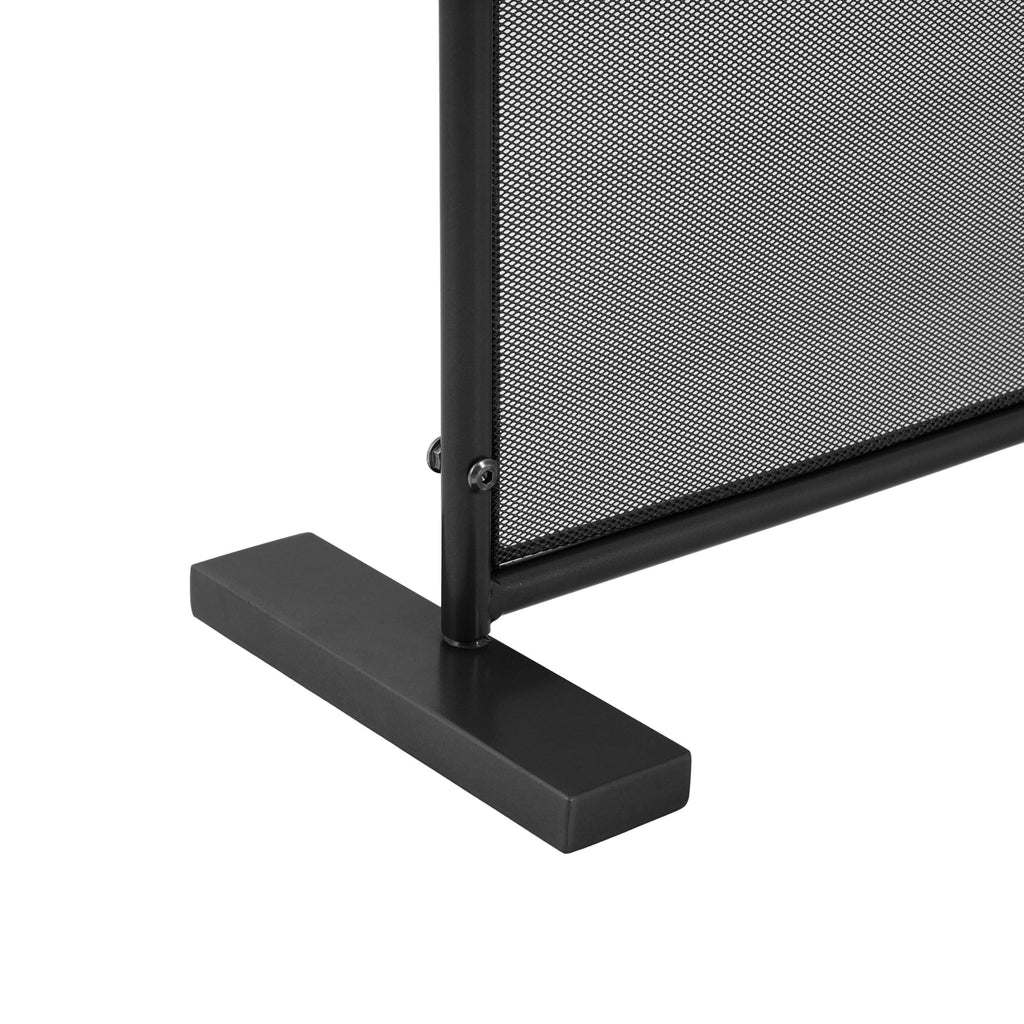 Black Freestanding Fireplace Screen L97528