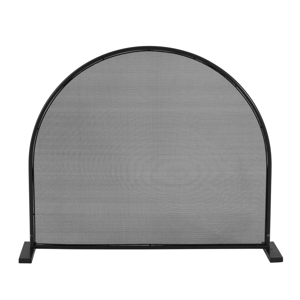 Black Freestanding Fireplace Screen L97528