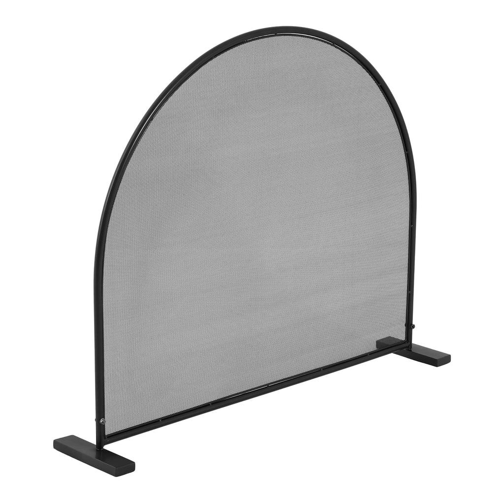 Black Freestanding Fireplace Screen L97528